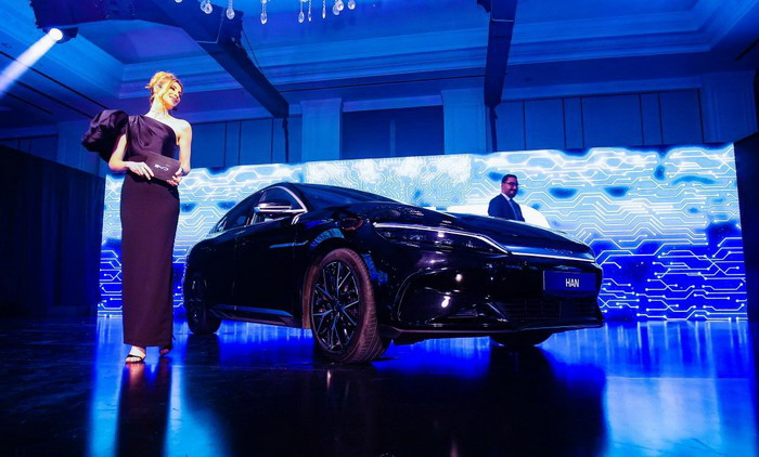 （发布会现场　BYD汉EV）