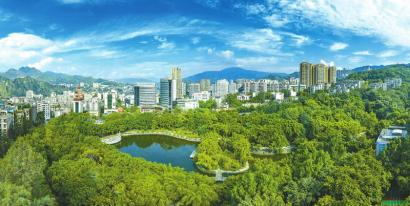 攀枝花市东区城区风景。 石磊 摄