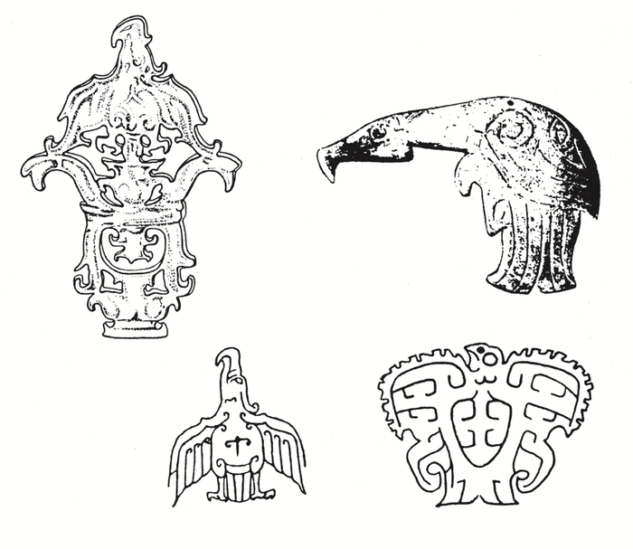 图 3  先秦时期的鹰形玉器