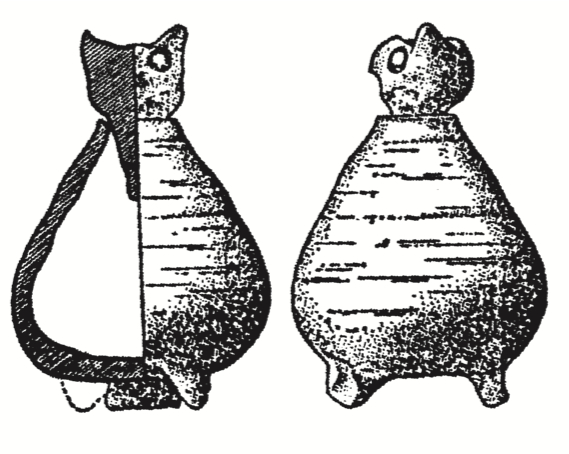 图 20 河南辉县出土陶鸮尊