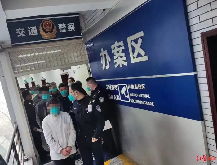 ▲交警查处现场