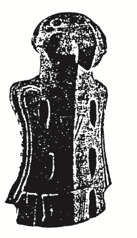 图 9 河南安阳殷墟出土鸱鸮陶塑