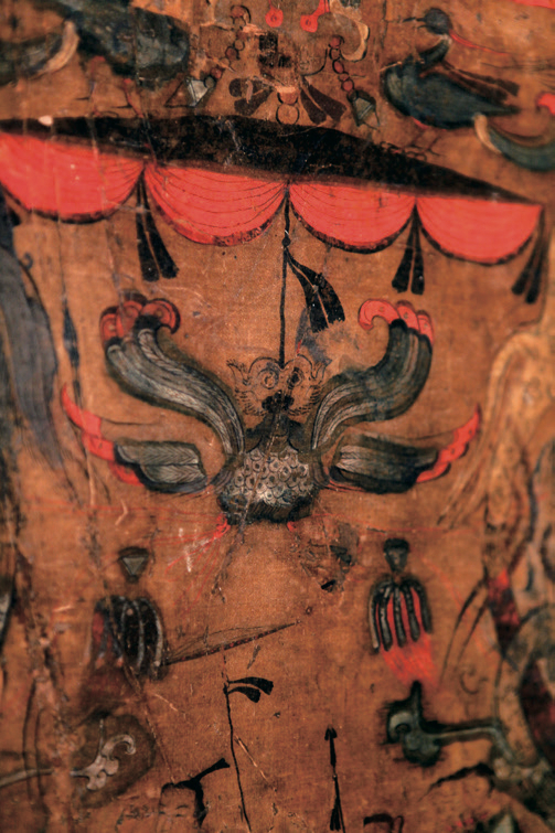 图 21 长沙马王堆帛画振翅鸱鸮