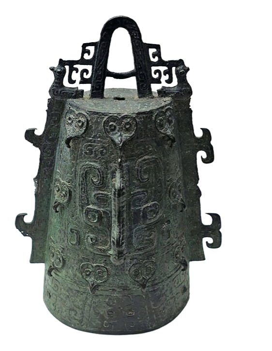 图25 西周晚期虎鸟纹钟 故宫博物院藏