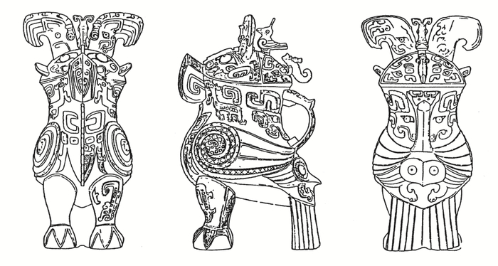 图 7 河南殷墟妇好墓大型青铜鸮尊