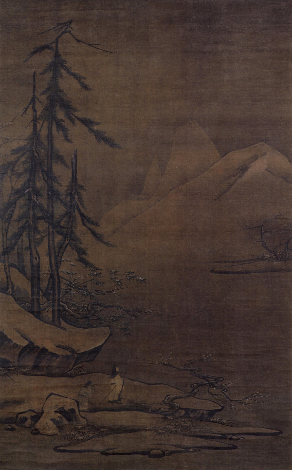 马远 《雪屐观梅图》 上海博物馆藏