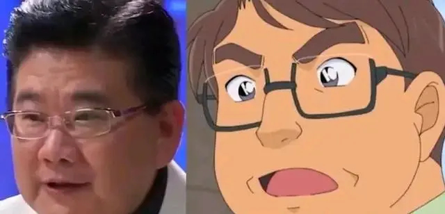 ▲《顶级厨师》评委之一“撞脸”《名侦探柯南》角色“大江原悟”厨师长。