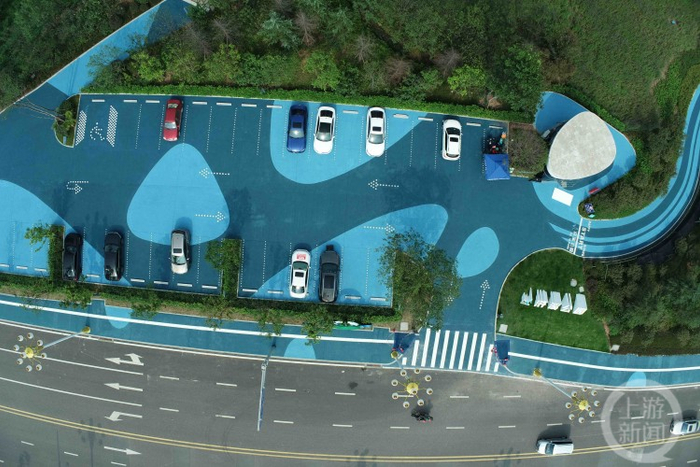 ▲江津区浒溪公园停车场