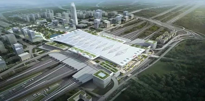 重庆东站效果图。来源：重庆市住建委微信公号