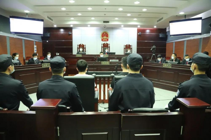 ▲庭审现场。图片来源&nbsp;余杭法院微信公众号