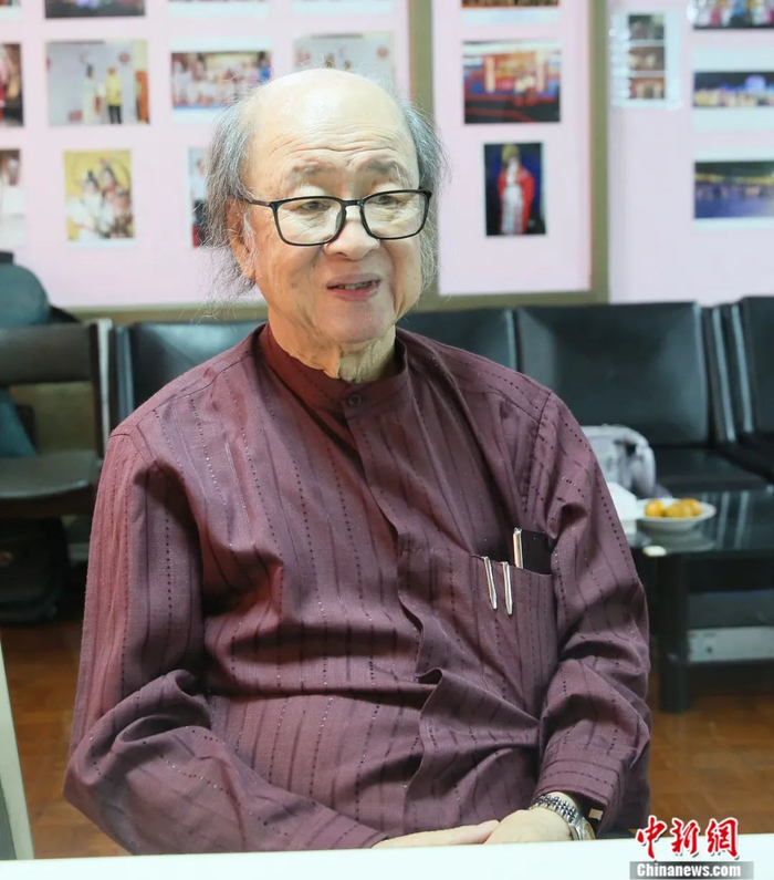 庄美隆接受中新社记者专访。王国安 摄