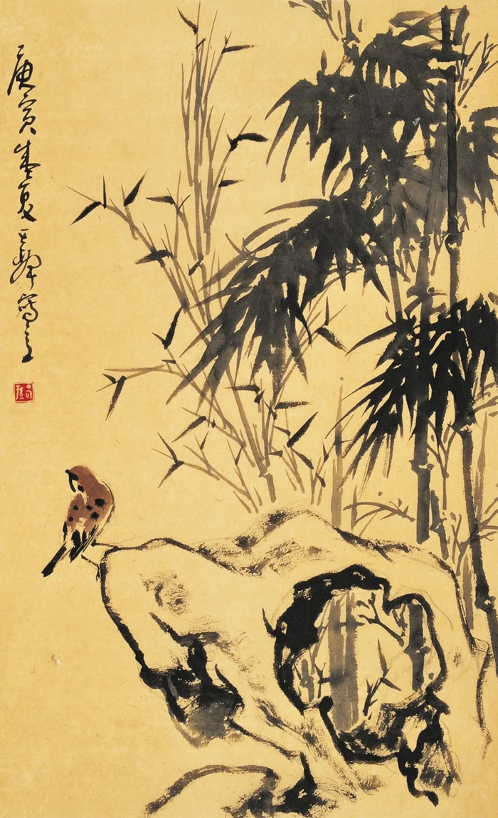 孙其峰，《竹林凝望天际青》