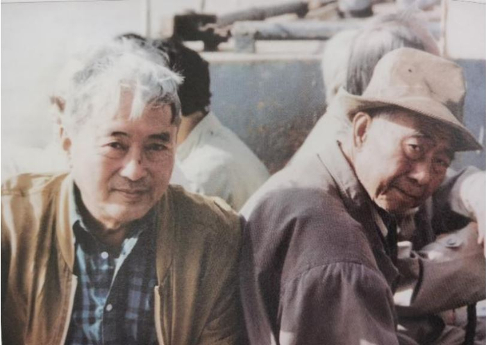 1995年秋，林斤澜和汪曾祺在温州