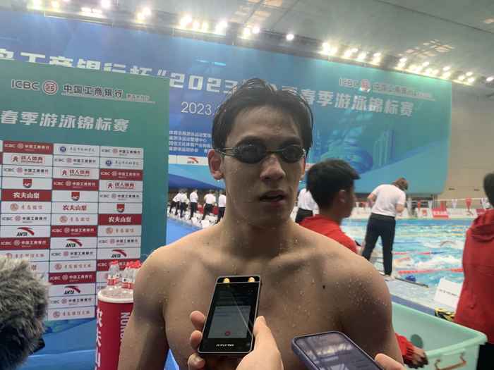 王浩宇的男子100米自是此次春锦赛的一个亮点