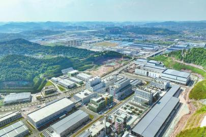 俯瞰射洪锂电高新产业园。 四川日报全媒体记者 杨树 摄（视觉四川）