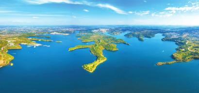 绵阳仙海水利风景区。