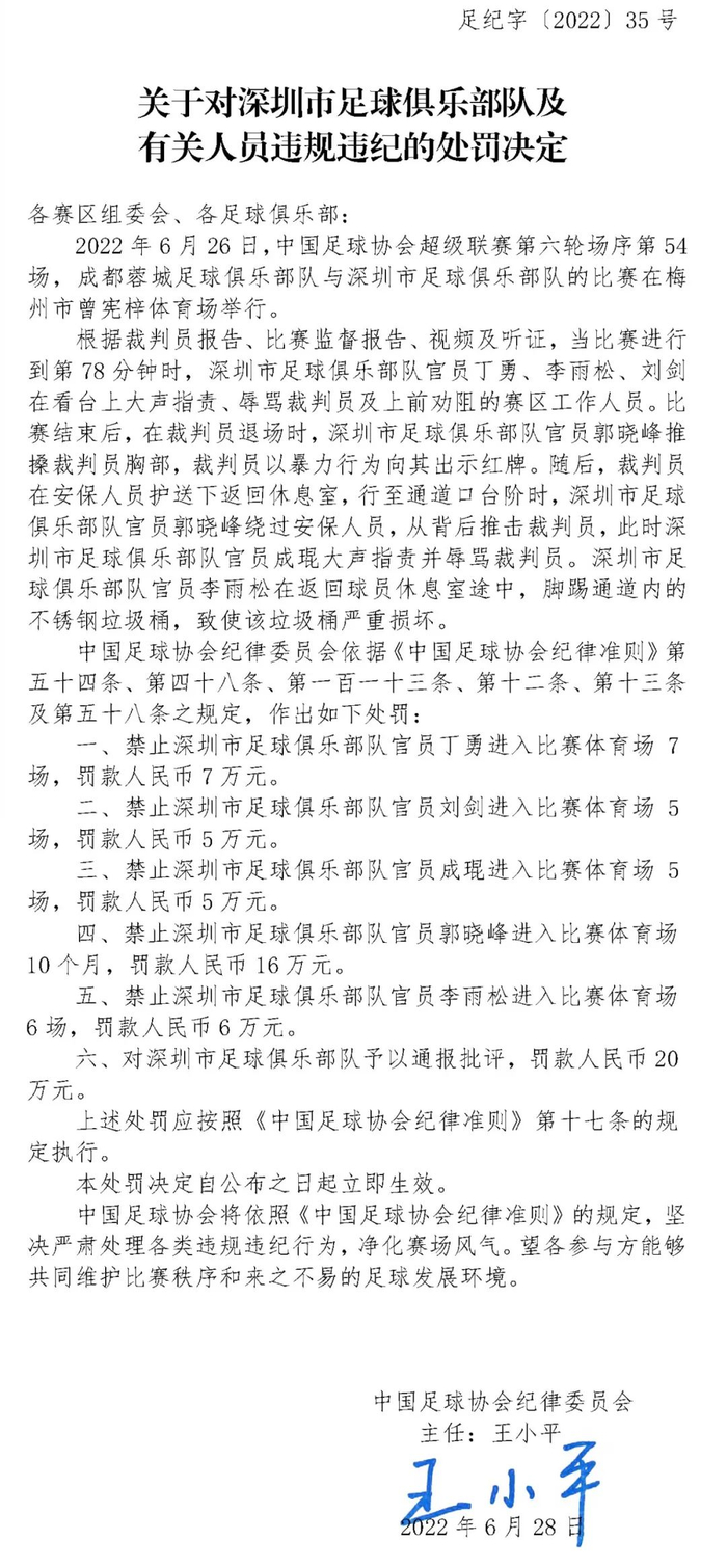 上赛季罚单截图。