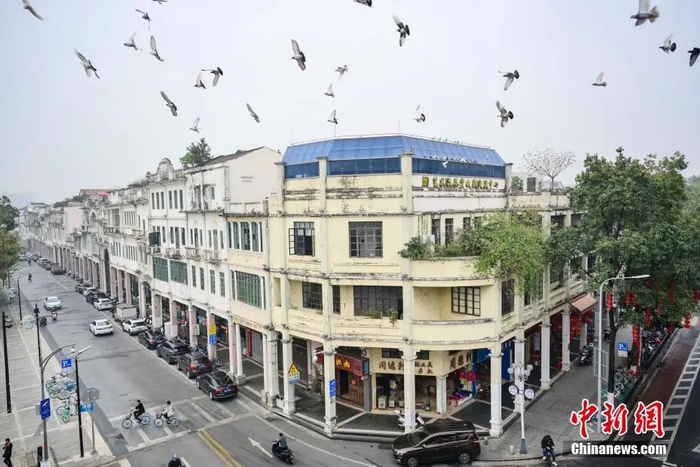 资料图：江门长堤历史文化街区。