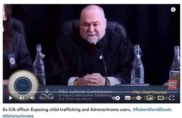 YouTube平台中Robert Steele演讲的视频截图