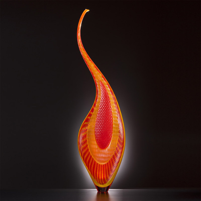 艺术家Lino Tagliapietra作品《恐龙》，上海玻璃博物馆藏