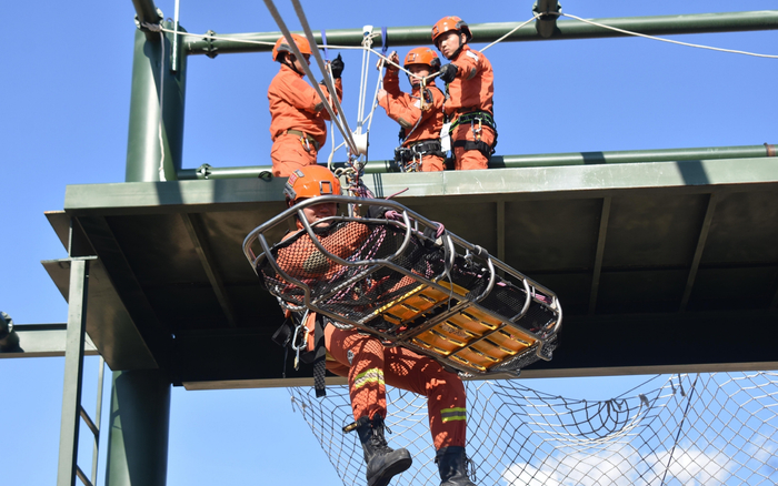 训练现场。  兴安盟森林消防支队供图