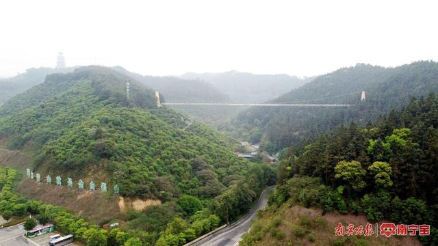 广西高峰森林公园玻璃桥