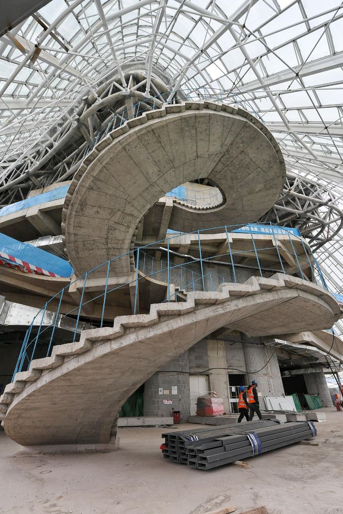 正在建设中的爱乐乐团音乐厅。王嘉樾摄