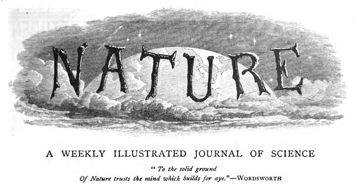 《自然》杂志沿用至20世纪的图文标识