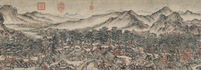 元 王蒙 《太白山图》（局部） 辽宁省博物馆藏