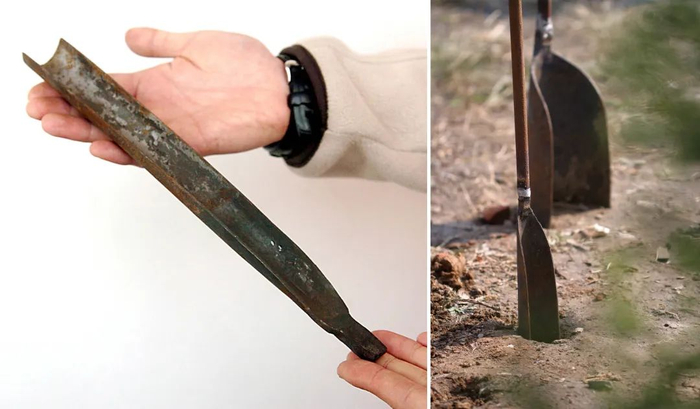 洛阳铲。新华社资料片