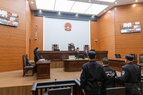 东安县人民法院集中宣判现场