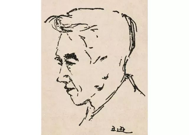 王逊速写像（李松作于20世纪60年代）