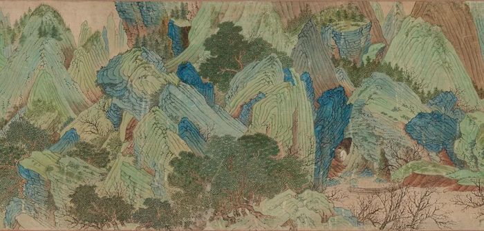 仇英  桃花源图（局部）  美国波士顿美术馆藏（本图为编者所加）