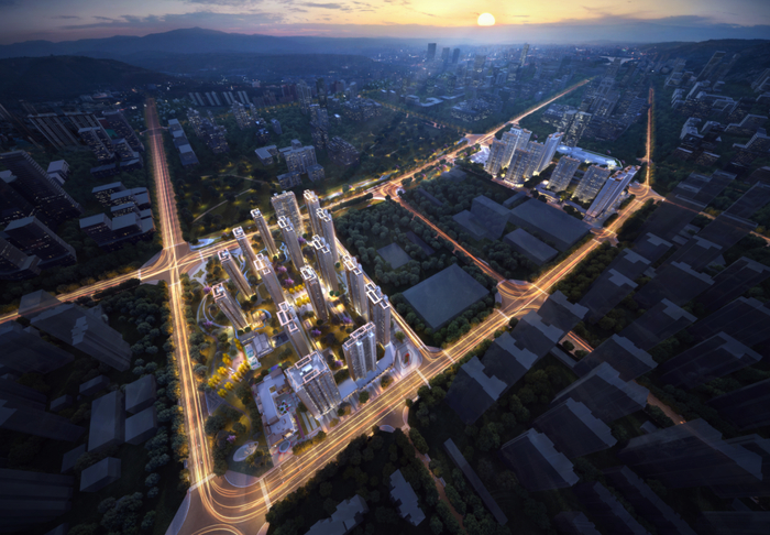 项目俯拍效果图