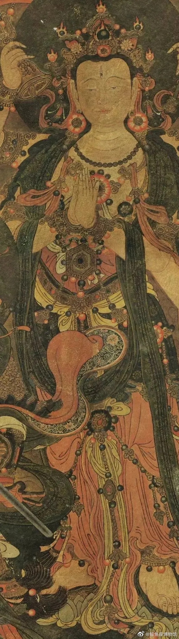 法海寺壁画《帝释梵天礼佛护法图》|佛教|人物|衣冠|四大天王|毛发_新浪新闻