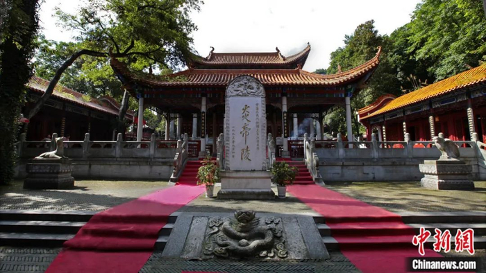 位于株洲炎陵县城西鹿原陂的炎帝陵。炎陵县委宣传部供图