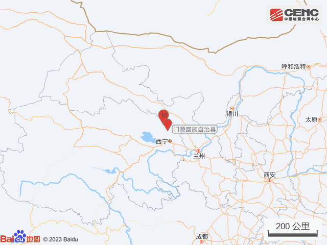 青海海北州门源县发生3.3级地震,震源深度10公里