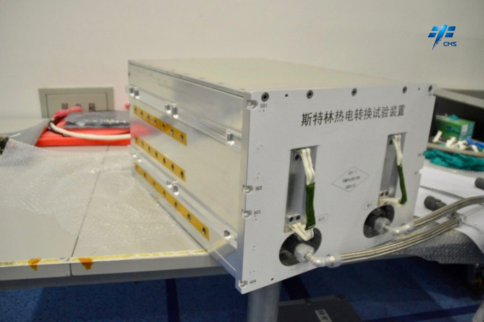 ▲斯特林热电转换试验装置