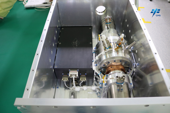 ▲斯特林热电转换试验装置内部