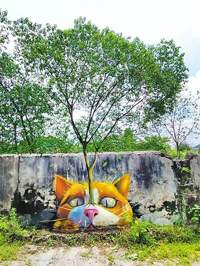 刘小备的墙绘与自然很好地融合 受访者供图