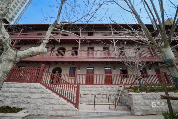 △正在改造中的即墨路24号（西院）外景