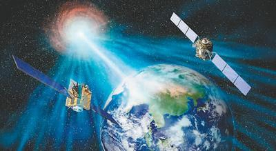 “慧眼”卫星和“极目”空间望远镜观测伽马暴示意图。