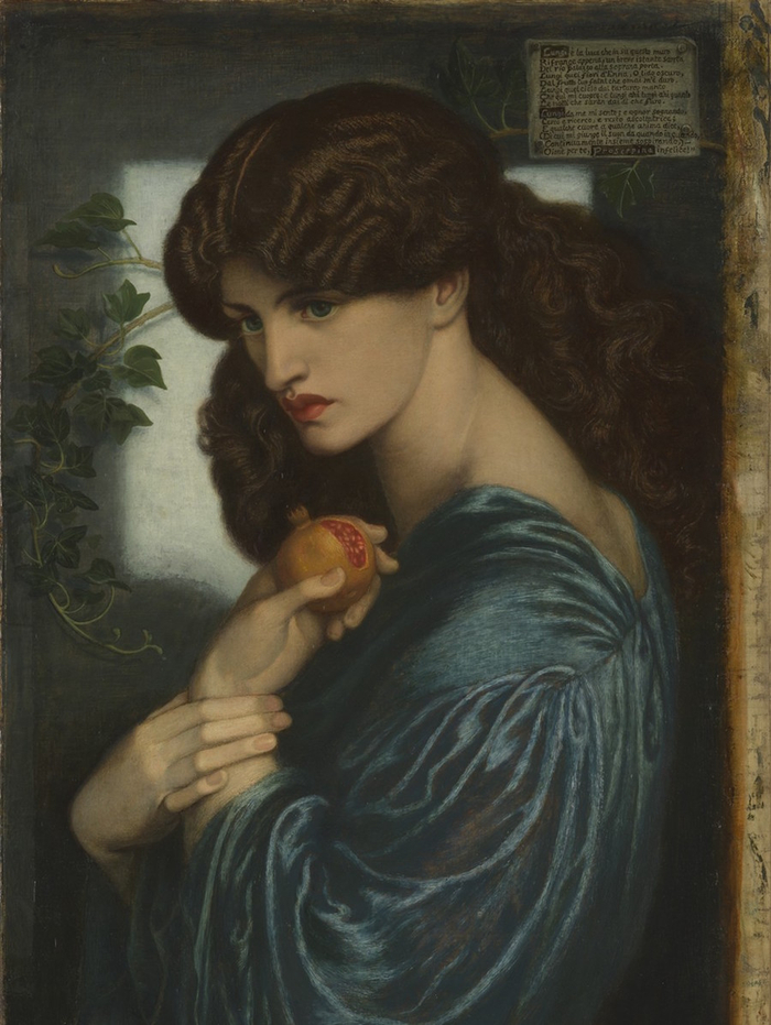 但丁·加布里埃尔·罗塞蒂，《普洛塞庇娜》（Proserpine），1874年