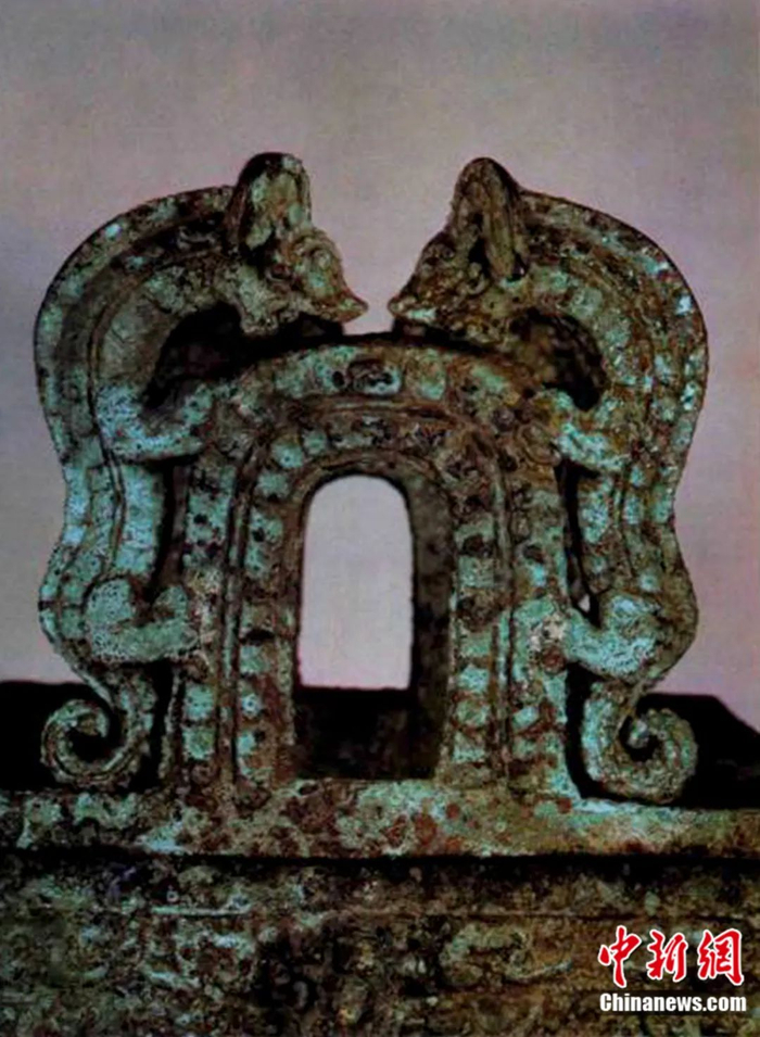 太保鼎鼎耳纹饰。天津博物馆供图