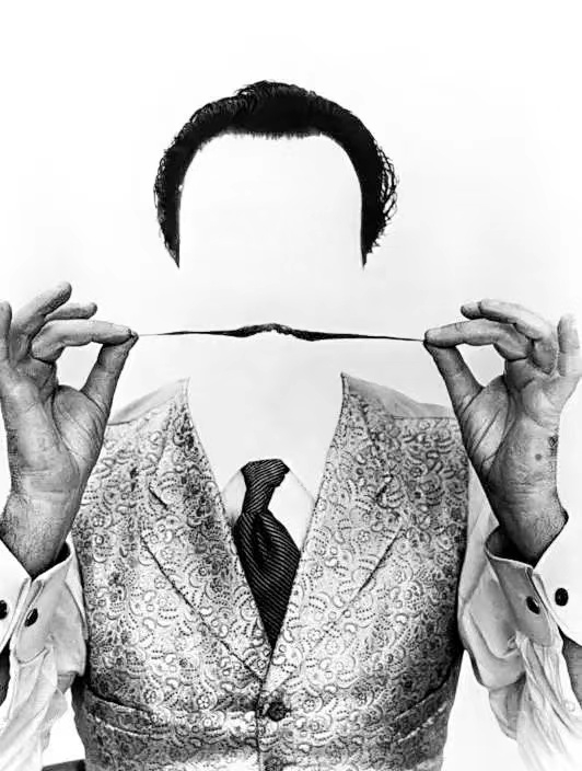 《达利的胡须》 银盐纸基 1954年