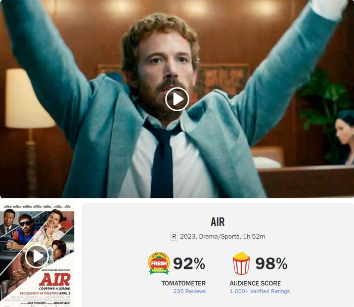 《气垫传奇》收获绝大多数影评人与观众的好评