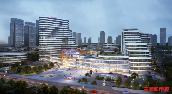 长沙市妇幼保健院（河西新院）项目效果图。通讯员供图 