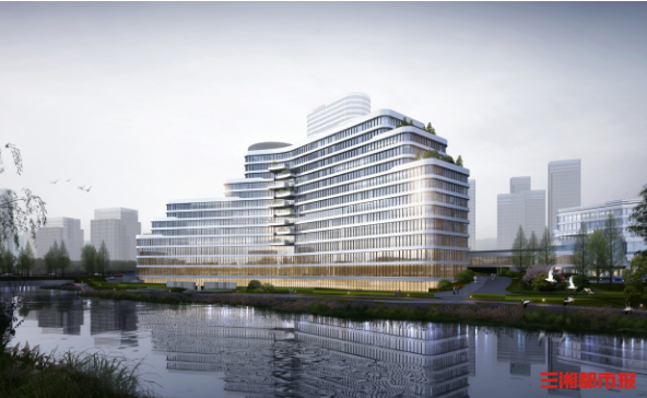 长沙市妇幼保健院（河西新院）项目妇产住院楼效果图。通讯员供图 