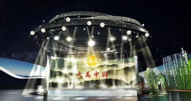 大美中国馆。（效果图）