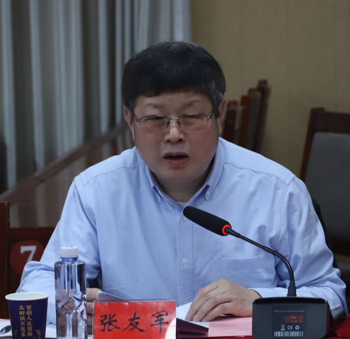 中国农业科学院蔬菜花卉研究所所长张友军。新京报记者 陈璐 摄